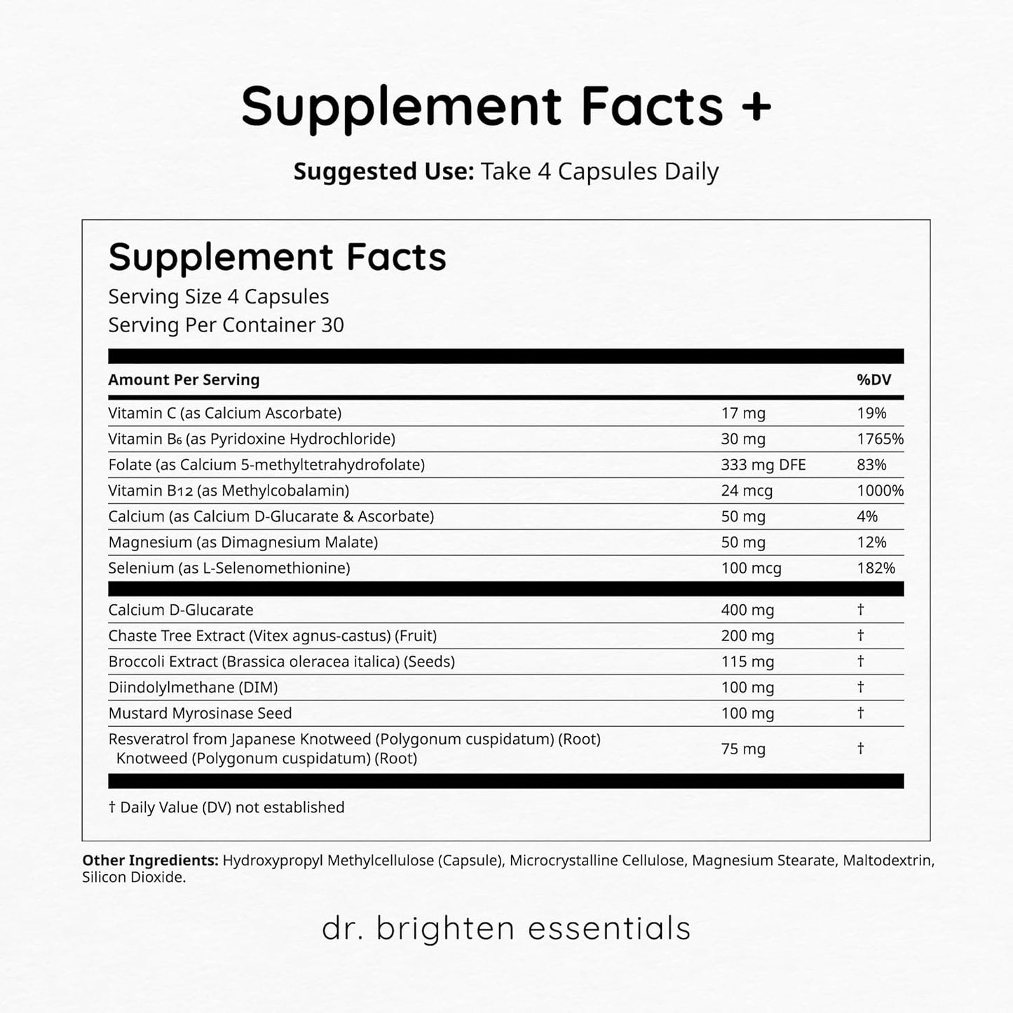 Chasteberry and DIM Hormone Balance Supplement for Women - Targets Hormonal Acne, Period Issues, & PMS - Vegan & Non-GMO Formula by Dr. Brighten Balance
