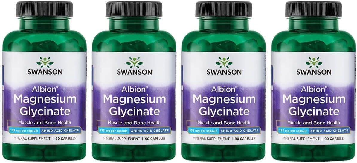 Chelated Magnesium 133mg Capsules - Pack of 360 - Swanson