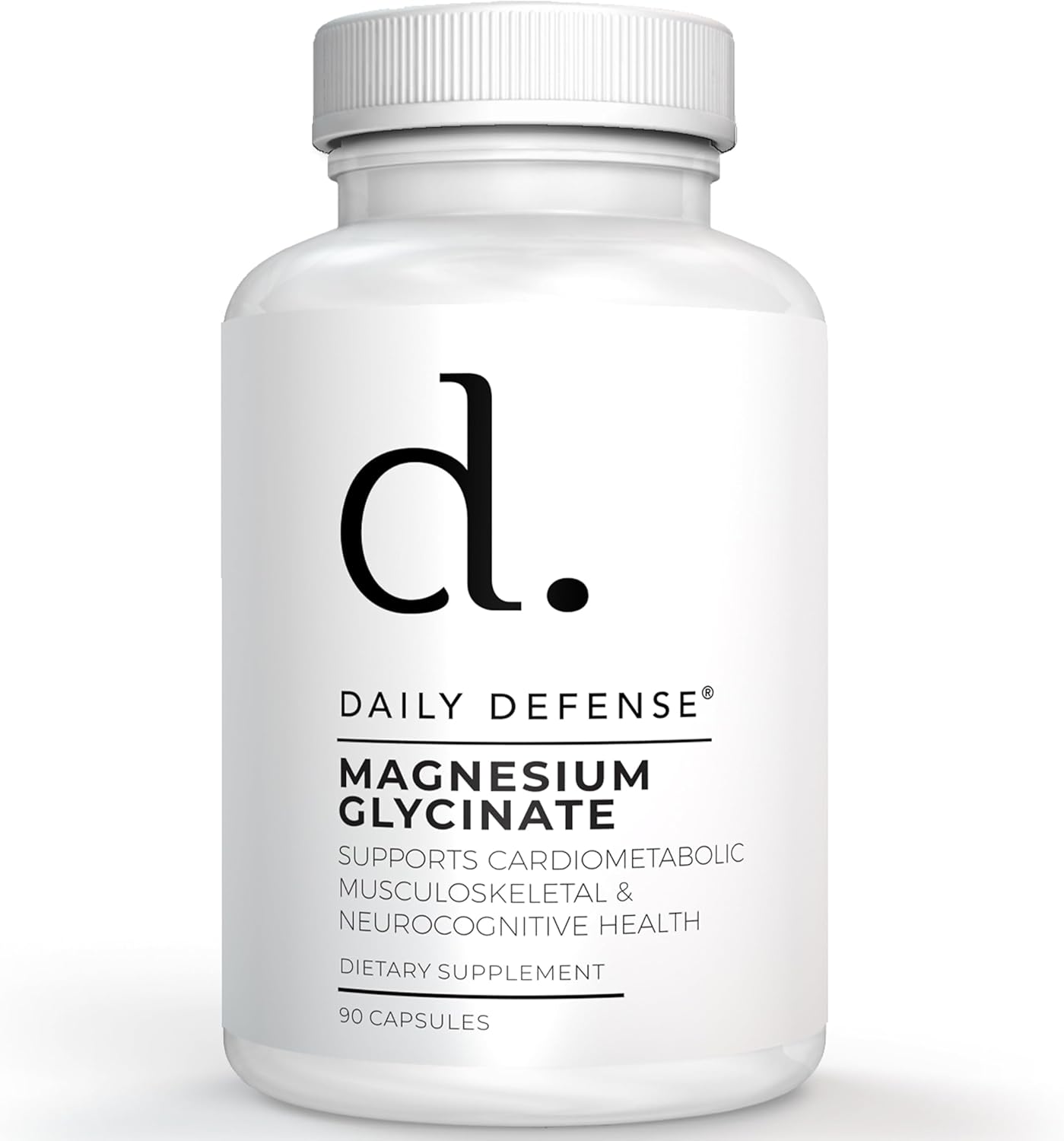 Chelated Magnesium Bisglycinate Capsules - 200mg for Muscles, Bones & Cognitive Health - 90 Capsules, Magnesium Glycinate Supplement - Made in USA