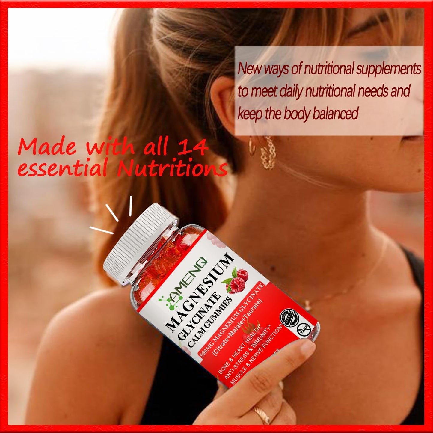 Chelated Magnesium Complex Gummies with Potassium for Bone, Heart, Muscle, Immune Support & Energy - Vegan Formula for Sleep & Digestion