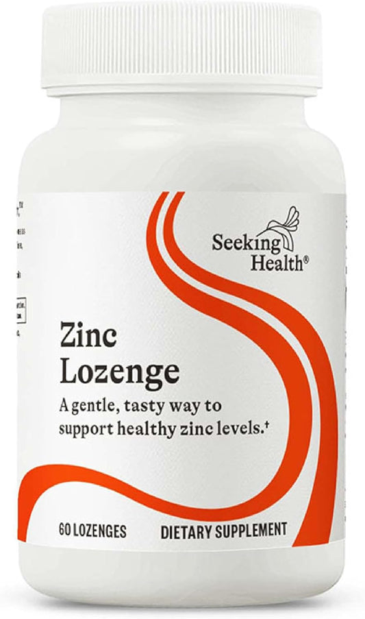 Chelated Zinc Lozenges - Immune Support for Skin, Hair & Eyes - 15mg, 60 Lozenges