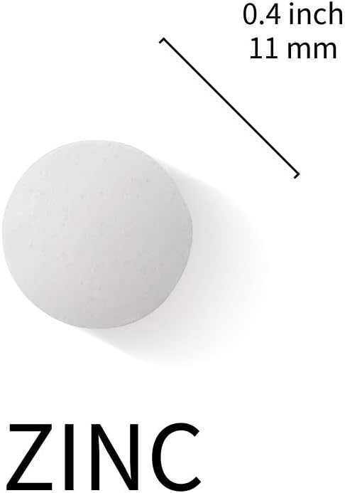 Chelated Zinc Supplements 30mg for Immune Support & Healthy Skin | Vegan & Non GMO | 60 Tablets