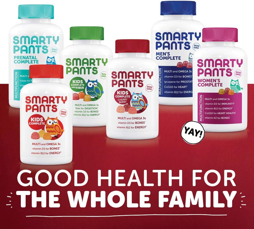 Cherry Berry Kids Gummy Multivitamin with Omega 3s, Vitamin D3, B12 (120 Gummies)