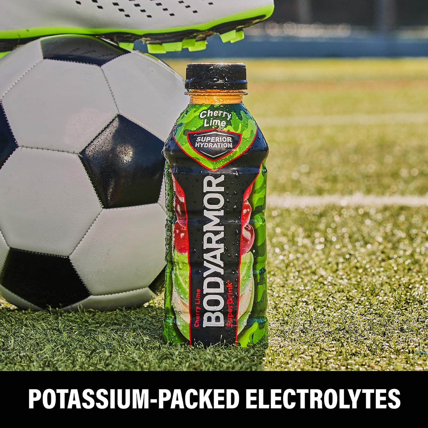 Cherry Lime BODYARMOR Sports Drink with Electrolytes and Vitamins - Pack of 12 - 16 Fl Oz Bottles