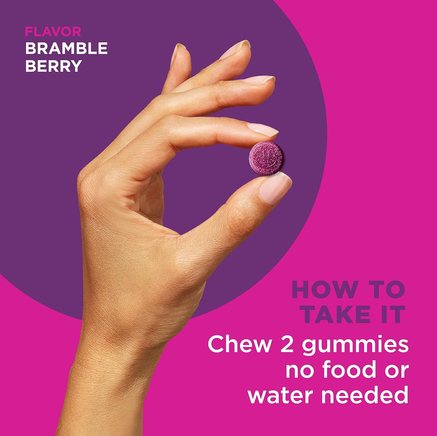Chewable Berry Probiotic Gummies, Immune & Digestive Support, 1 Billion CFUs, 80 Count - 40 Day Supply