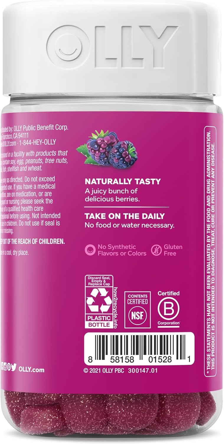 Chewable Berry Probiotic Gummies, Immune & Digestive Support, 1 Billion CFUs, 80 Count - 40 Day Supply