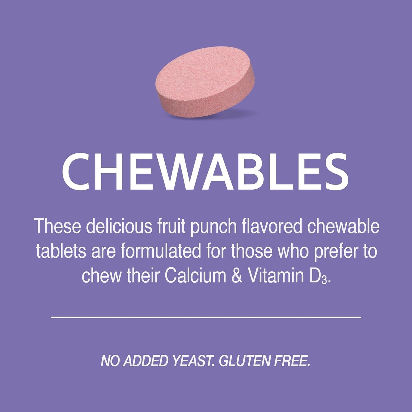 Chewable Calcium 600 mg +D Tablets with Minerals, 75 Count - Easy-to-Swallow Formula for Bone Health in the Modern Era