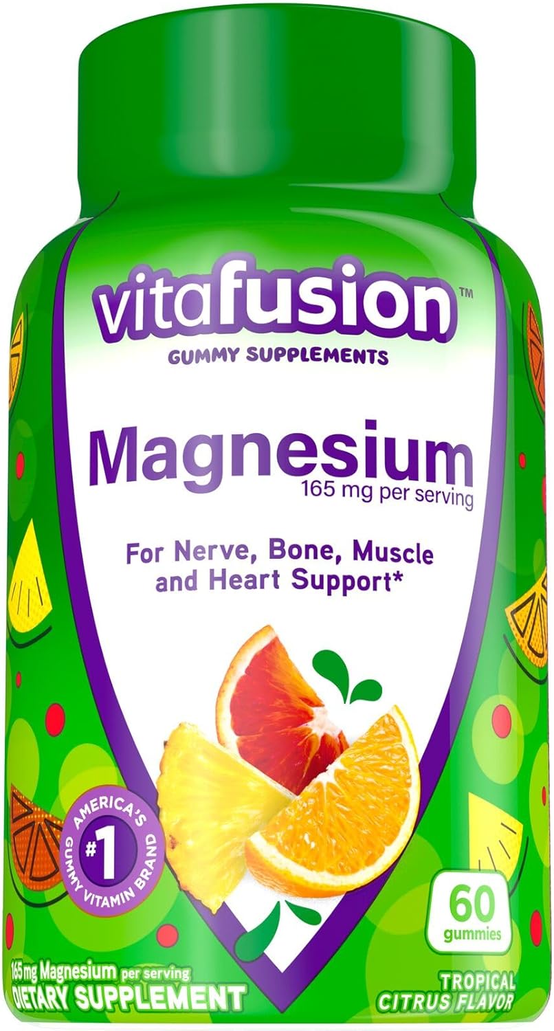 Chewable Calcium & Magnesium Gummy Vitamins for Bone Health, 100 Count, Fruit & Cream Flavored, America's #1 Brand, 50 Day Supply