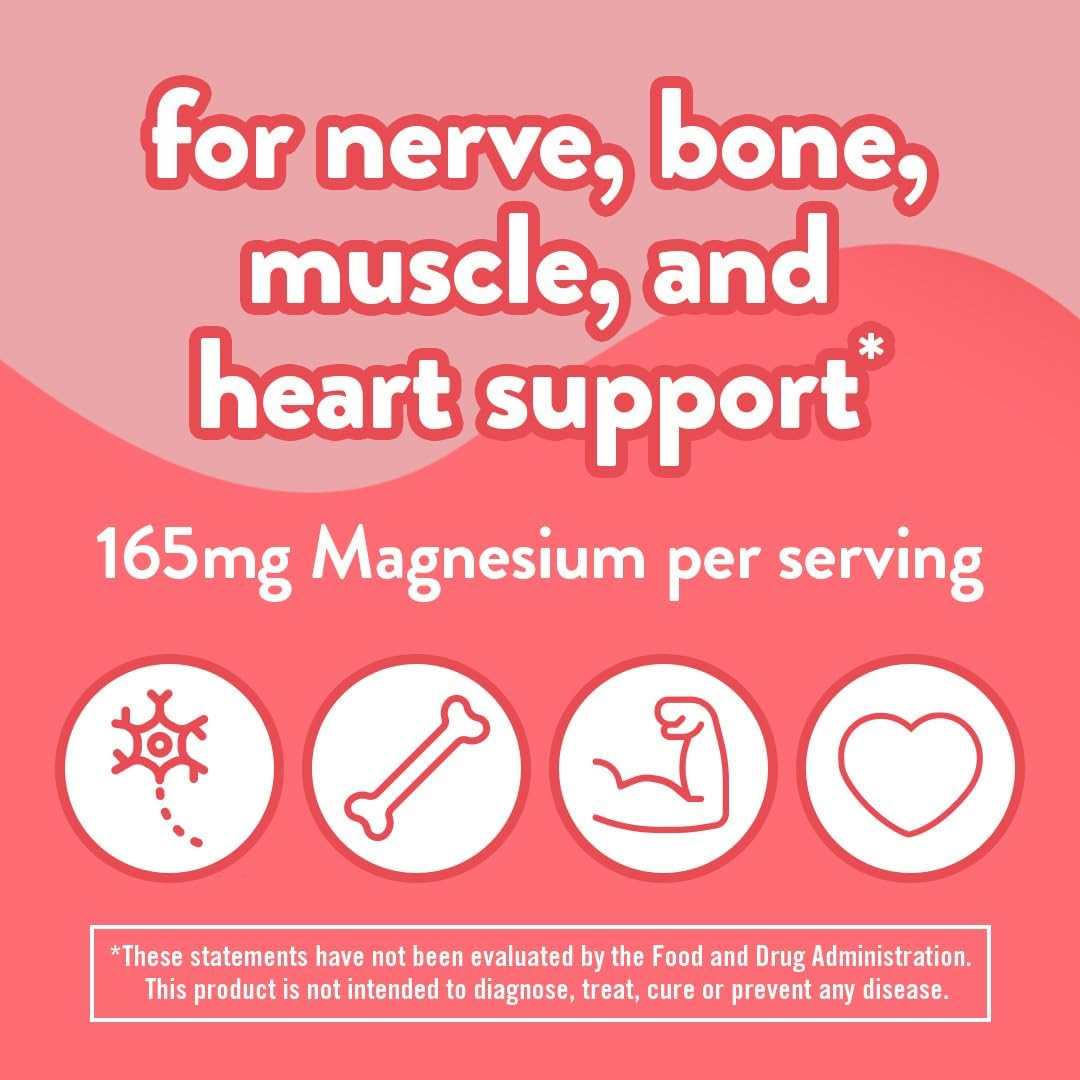 Chewable Calcium & Magnesium Gummy Vitamins for Bone Health, 100 Count, Fruit & Cream Flavored, America's #1 Brand, 50 Day Supply