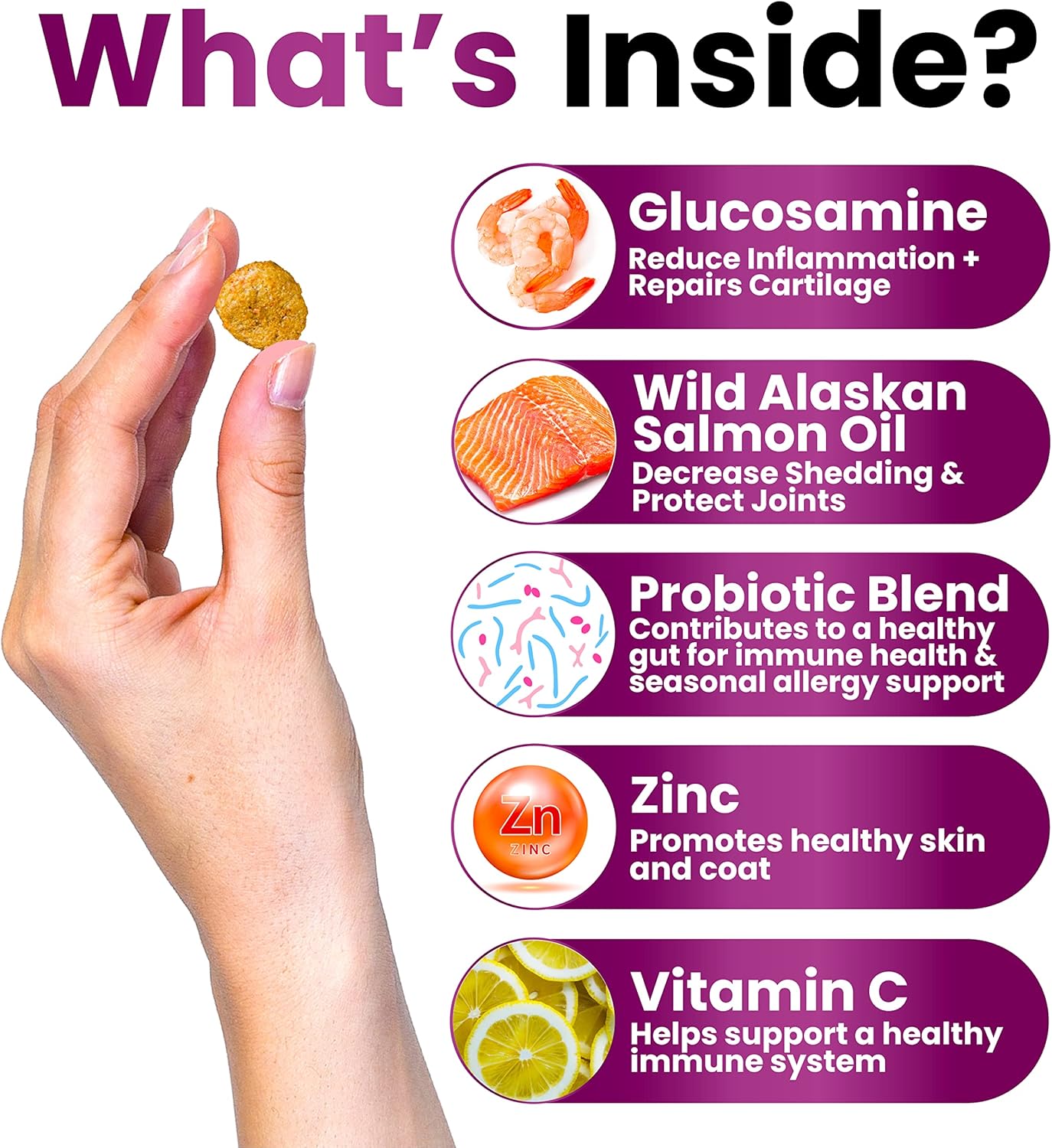 Chewable Dog Multivitamin with Glucosamine - Senior & Puppy Vitamins, Chondroitin Joint Support - Immune Health, Skin, Heart, Probiotics - BoostGo Australia