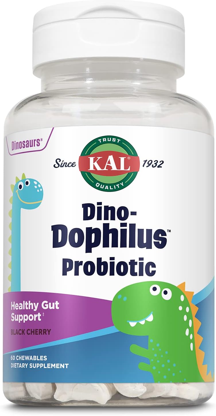 Chewable Kids Probiotic with 2 Billion CFU, Natural Black Cherry Flavor, 60 Servings