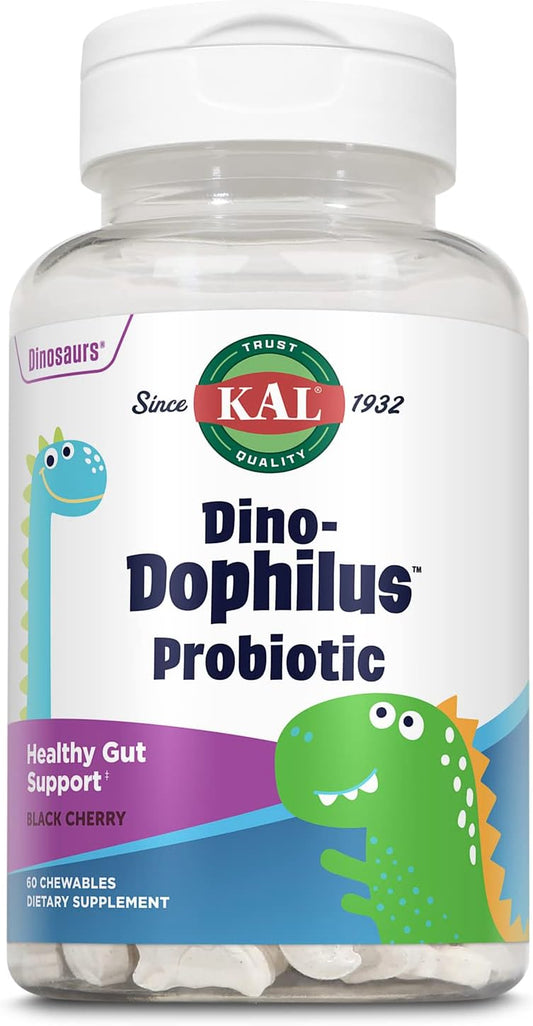 Chewable Kids Probiotic with 2 Billion CFU, Natural Black Cherry Flavor, 60 Servings