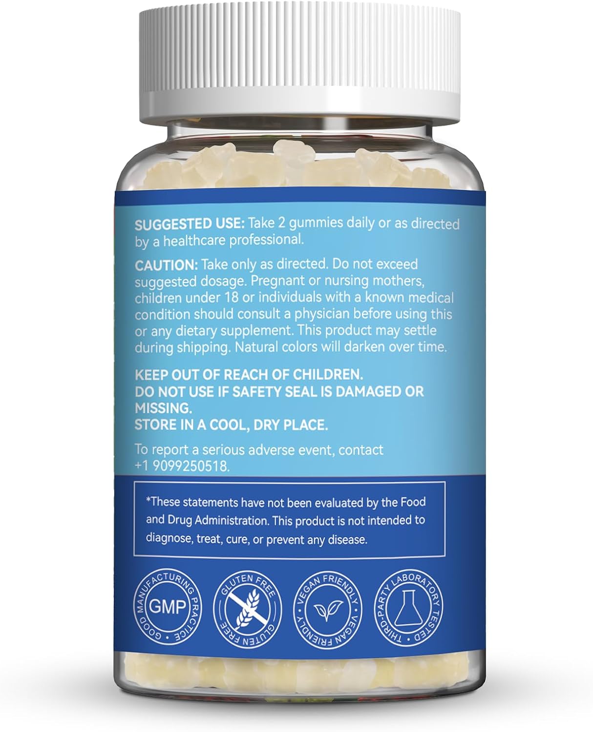 Chewable Lysine Supplement for Adults - SmildeHeal L-Lysine 1000mg Gummies, Immune & Collagen Support, Non-GMO, Vegan, Gluten-Free - 60 Count