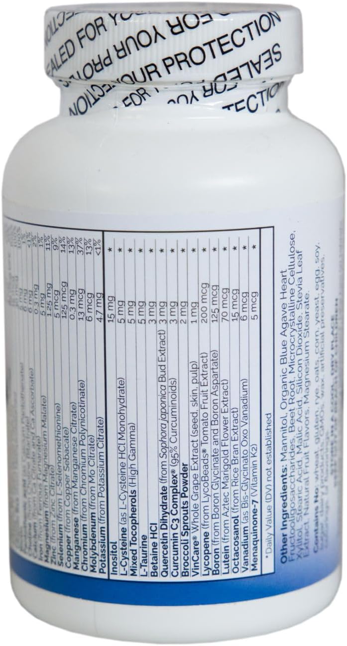 Chewable Non-GMO Kids Multivitamin Tablets - PDI Health Products Distributors - 120 Tablets - Xylitol & Stevia Sweetened - No Artificial Ingredients