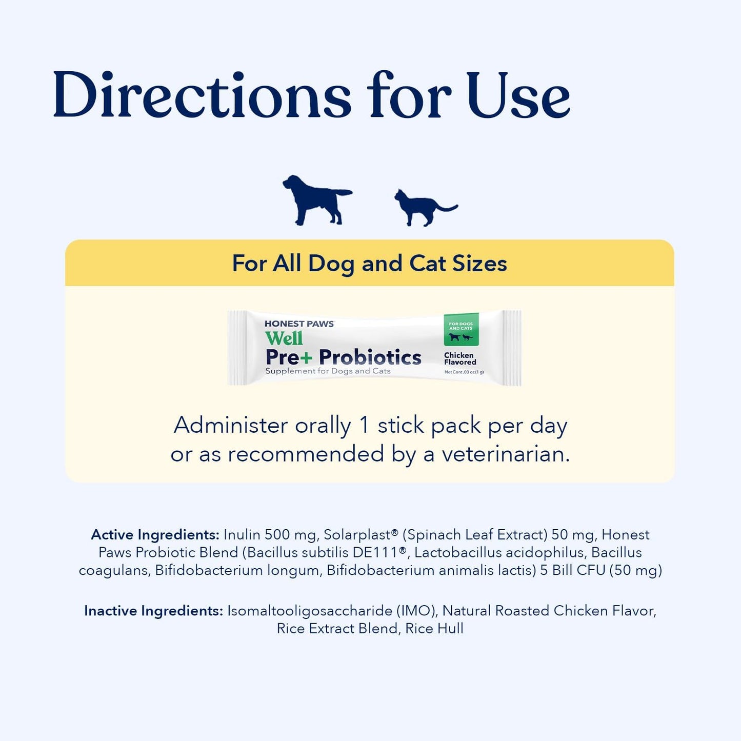 Chicken Flavored Probiotic Powder for Dogs - Supports Digestion & Immune Health with Prebiotic, Made in USA (30 Sticks) - BoostGo Australia