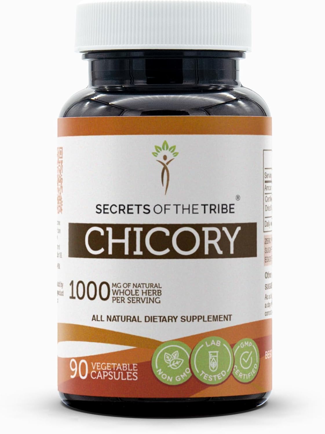 Chicory Root Capsules 1000mg - Secrets of the Tribe - 90 Capsules