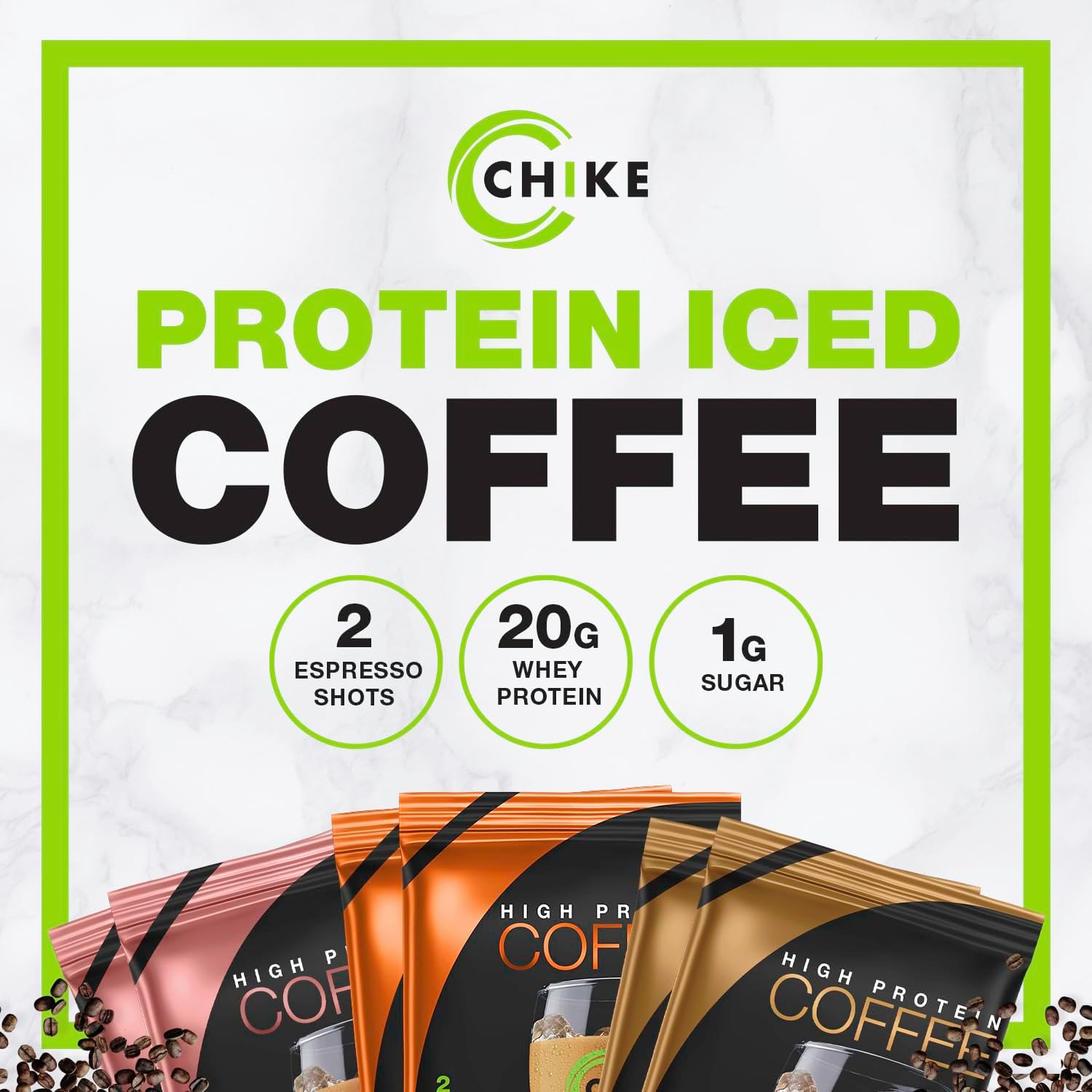 Chike Autumn Spice High Protein Iced Coffee Sampler Pack - 20g Protein, 2 Shots Espresso, Keto & Gluten Free - 6 Pack