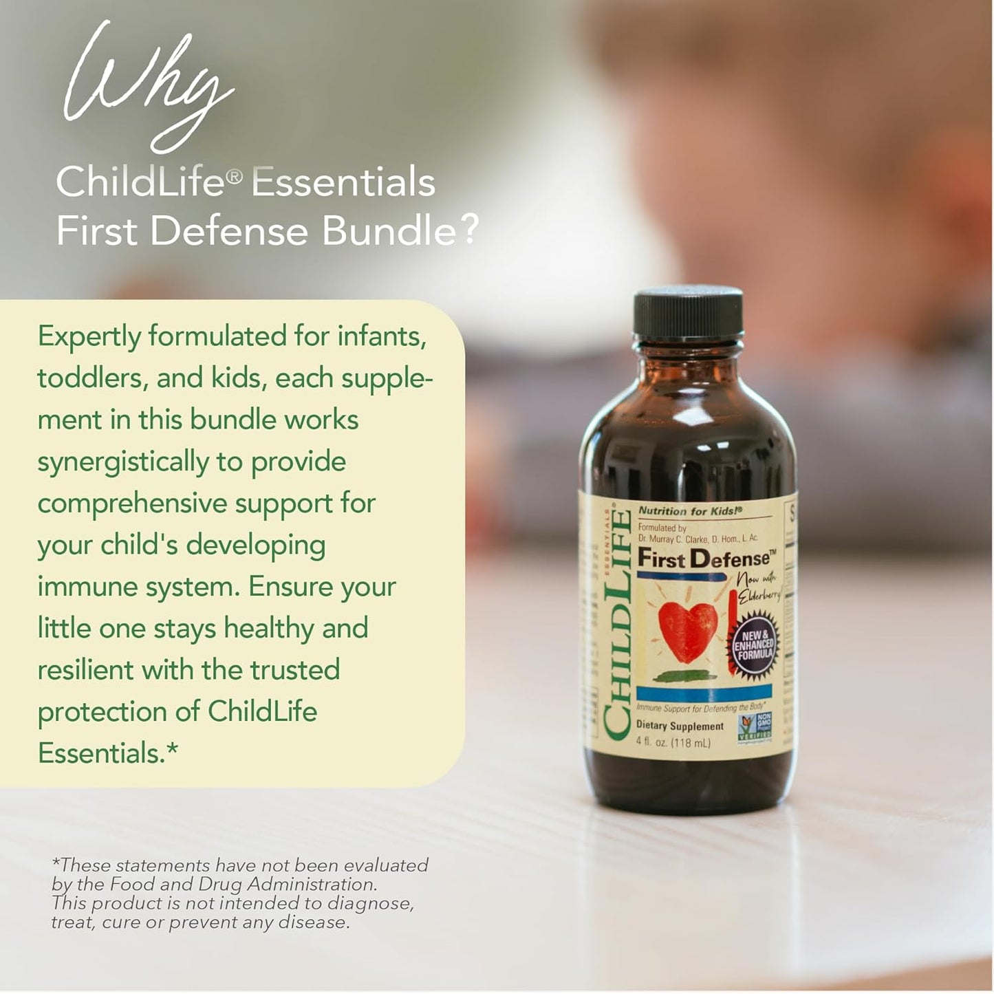 ChildLife Essentials Immune Support Bundle - Liquid Vitamin C, First Defense, Echinacea - Boosts Immune System for Babies, Children, Toddlers - BoostGo Australia
