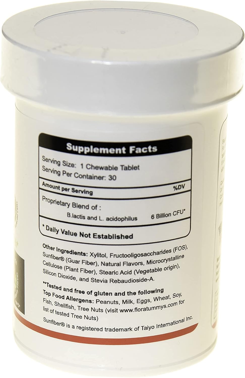 Children's Chewable Probiotics with Prebiotics - Non-Dairy, Gluten, Sugar, Peanut & Soy Free, Non-GMO, Allergen Tested, Vegan, Kosher - Berry Flavor - 1 Bottle