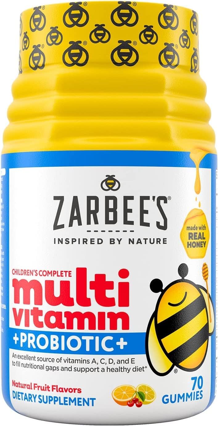 Children's Daily Immune Support & Multivitamin + Probiotic Bundle - Gummies with Elderberry, Vitamin C, Zinc - 42 ct & 70 ct