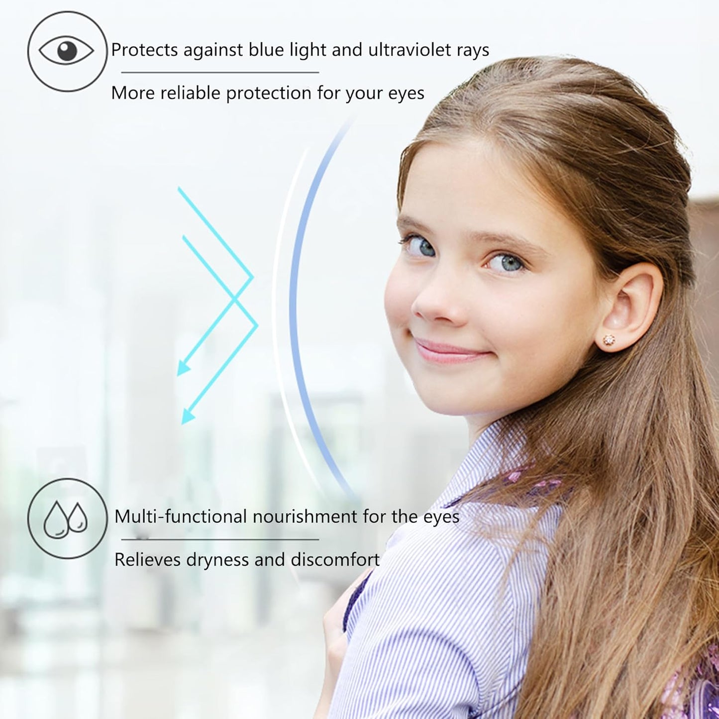 Children's Eye Health Vitamins with Lutein and Zeaxanthin for Visual Fatigue Relief, Natural Formula, 60 Chewable Tablets