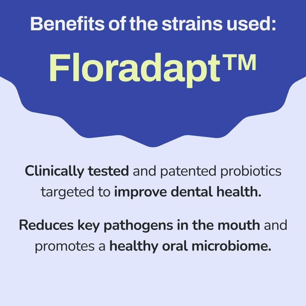 Children's Oral-Care Probiotic Tablets for Healthy Teeth and Gums - 30 Count Vanilla Flavor