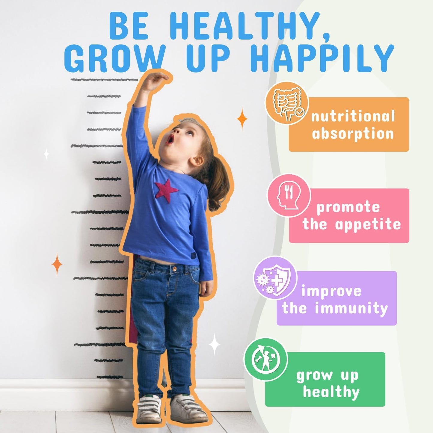 Children's Probiotic & Prebiotic Powder for Digestive & Immune Support, Ages 3+, Non-GMO, Gluten-Free, 30 Packets, 5 Billion CFUs