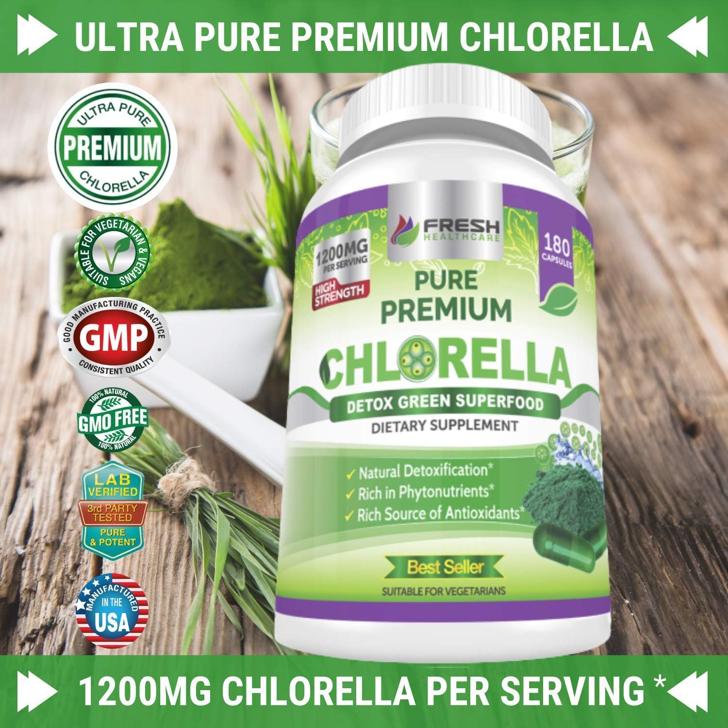 Chlorella and Black Seed Oil Bundle for Fresh Healthcare Support