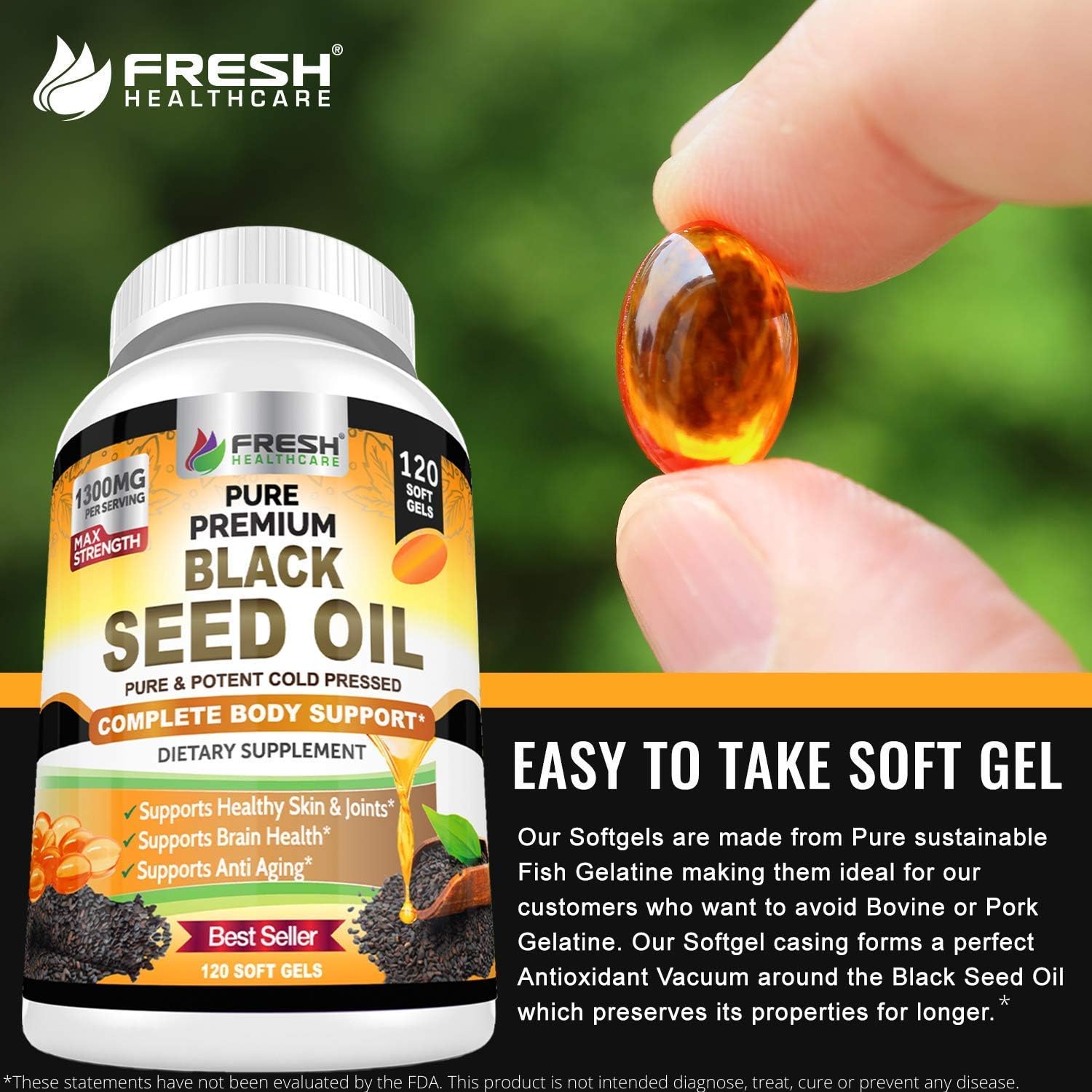 Chlorella and Black Seed Oil Bundle for Fresh Healthcare Support