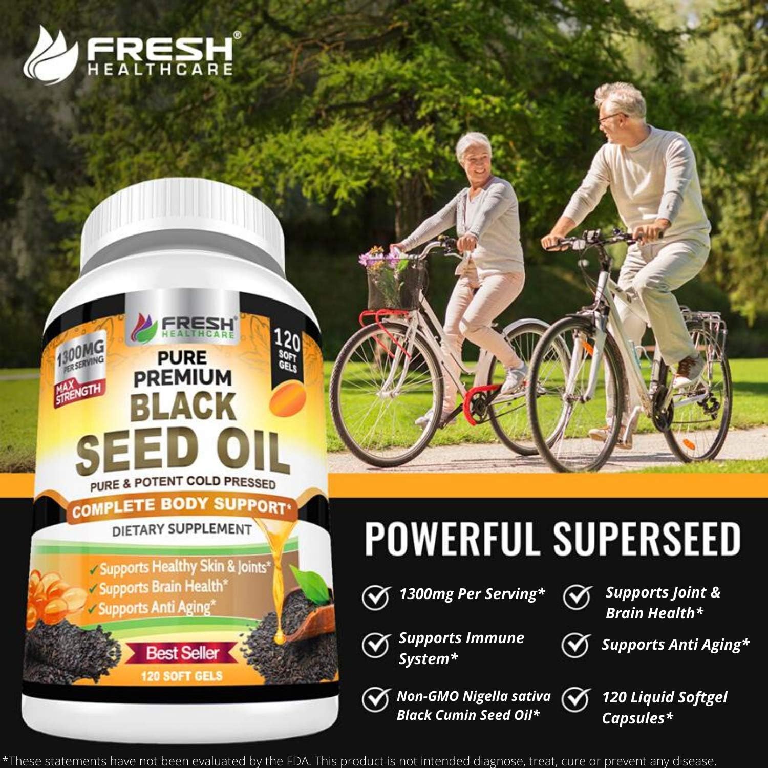 Chlorella and Black Seed Oil Bundle for Fresh Healthcare Support