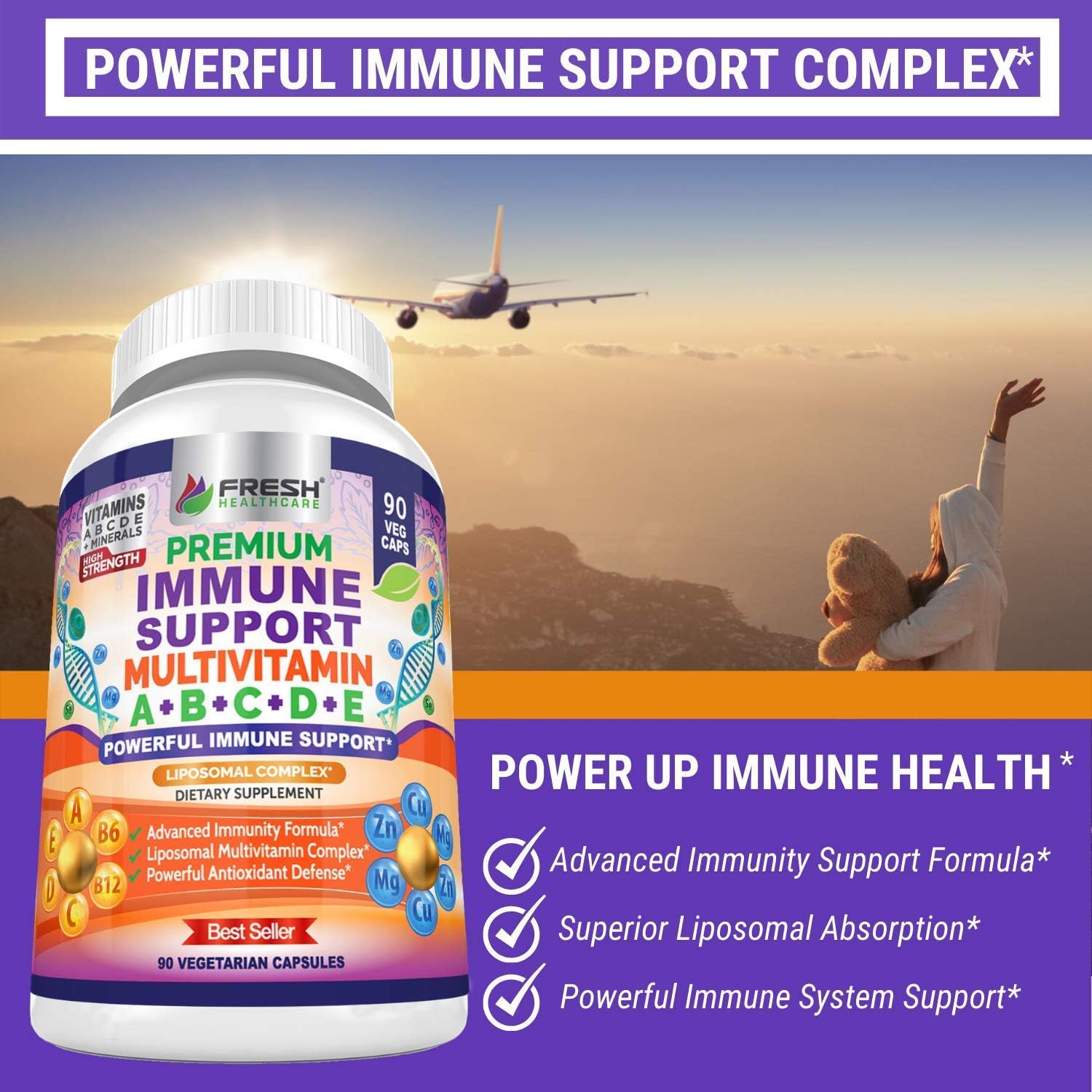 Chlorella and Immune Support Multivitamin Bundle for Fresh Healthcare