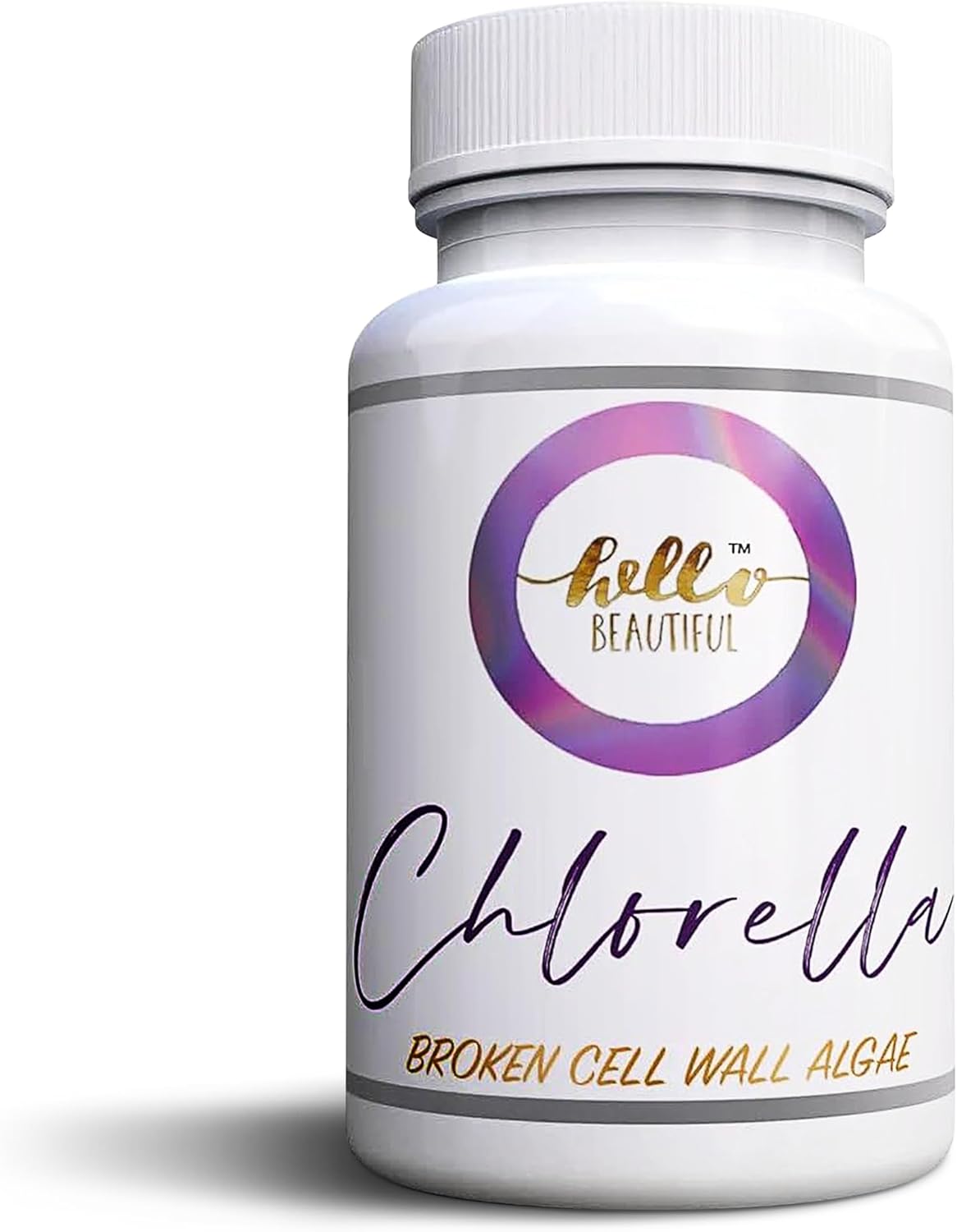 Chlorella Broken Cell Wall Algae Capsules - Hair Growth & Gut Health - 500mg, 60 Count