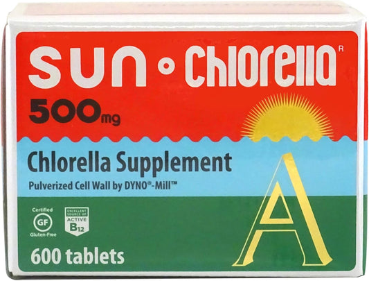 Chlorella Superfood Bundle: 2ct 500mg Tablets + 10x6g Powder Packets for Whole Body Wellness