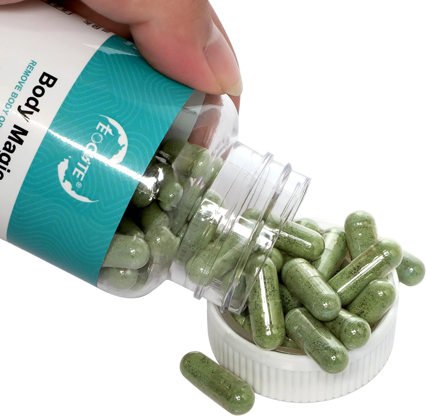 Chlorophyll Capsules - Vegan Detox Supplement for Gut Health, Skin, and Digestion - 60 Capsules