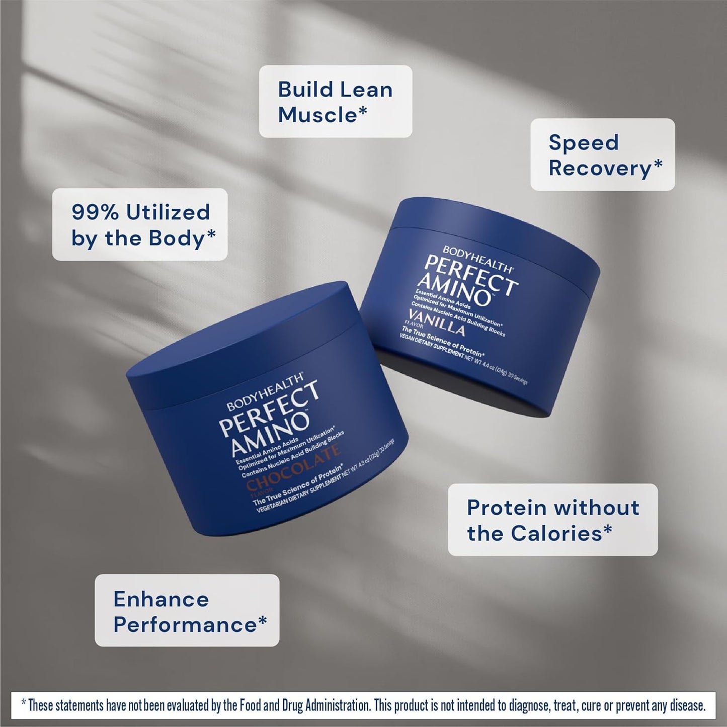 Chocolate Amino Acid Energy Drink Powder - BCAA and EAA Blend for Pre & Post Workout - Supports Lean Muscle & Recovery - 20 Servings