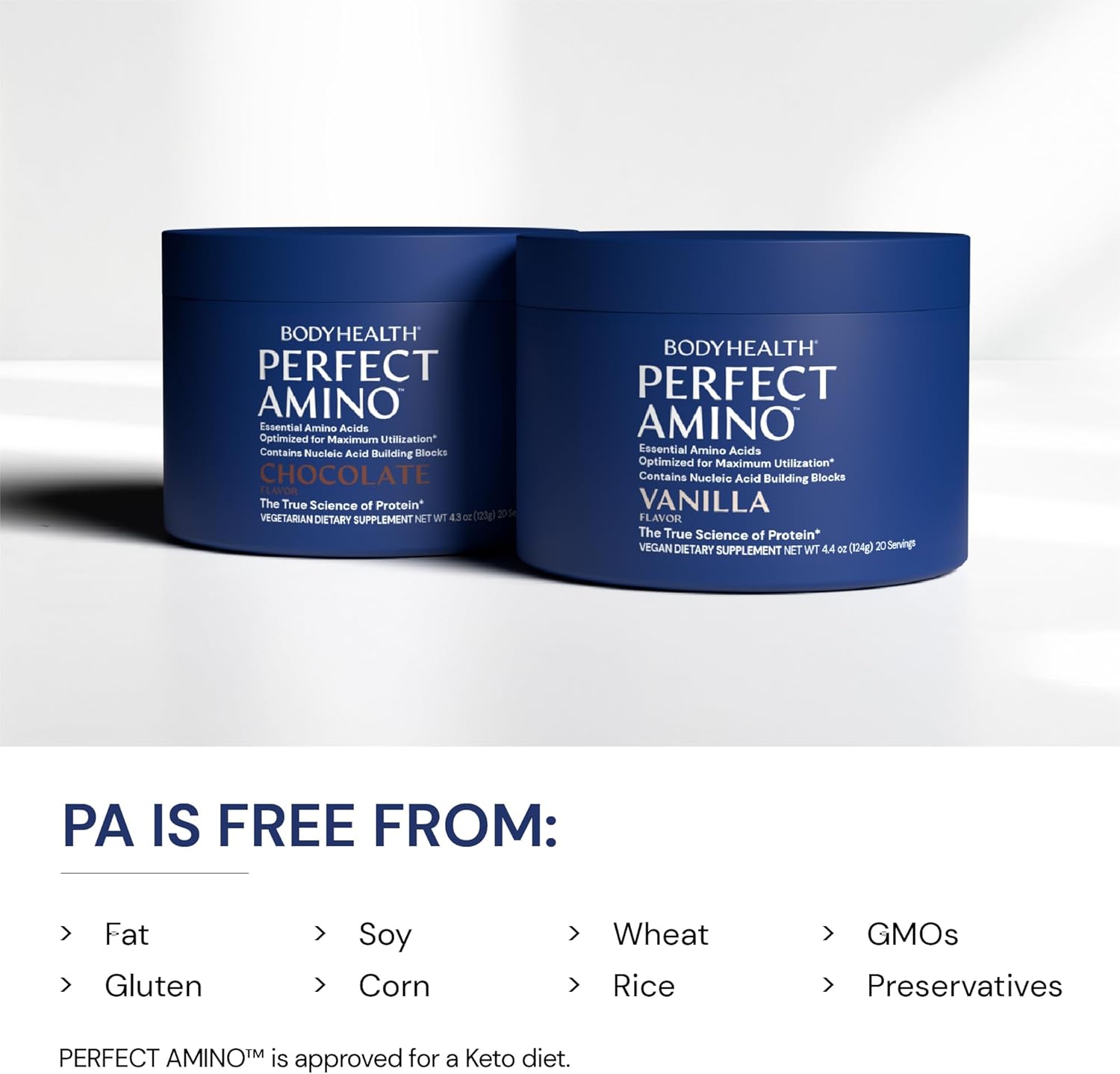 Chocolate Amino Acid Energy Drink Powder - BCAA and EAA Blend for Pre & Post Workout - Supports Lean Muscle & Recovery - 20 Servings