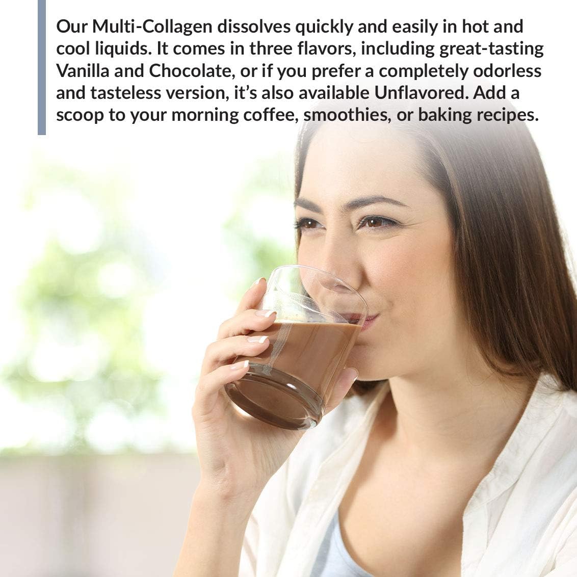 Chocolate BioTrust Ageless Multi Collagen Protein Powder with BlenderBottle - 5-in-1 Bundle
