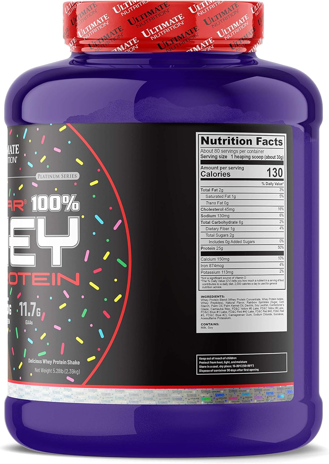Chocolate Birthday Cake Ultimate Nutrition Prostar Whey Isolate Protein Powder - Low Carb & High Protein Shake for Muscle Gain and Recovery - Keto-Friendly - 5.28 lbs Tub