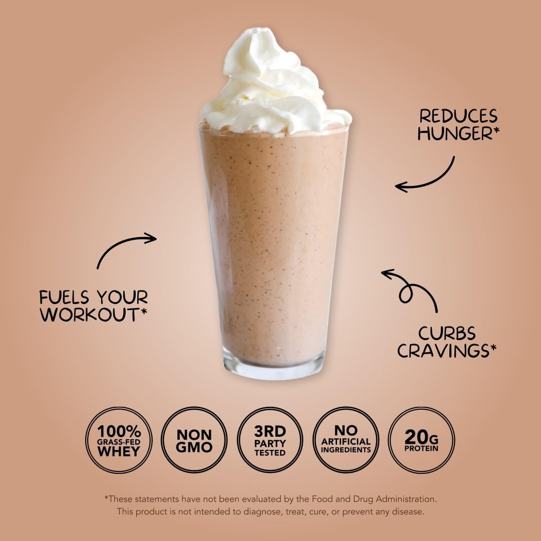 Chocolate Brownie Batter Whey Protein Powder - Natural Sweetened, Cold-Processed, 20g Protein (30 Servings)