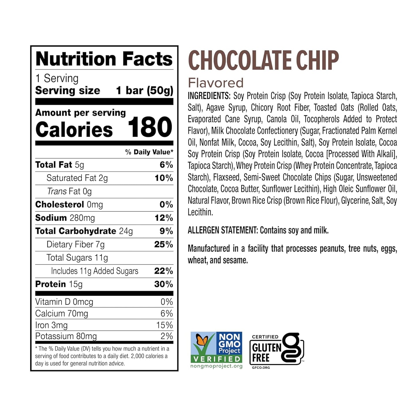 Chocolate Chip Ready-to-Eat Protein Bar - Generic Brand
