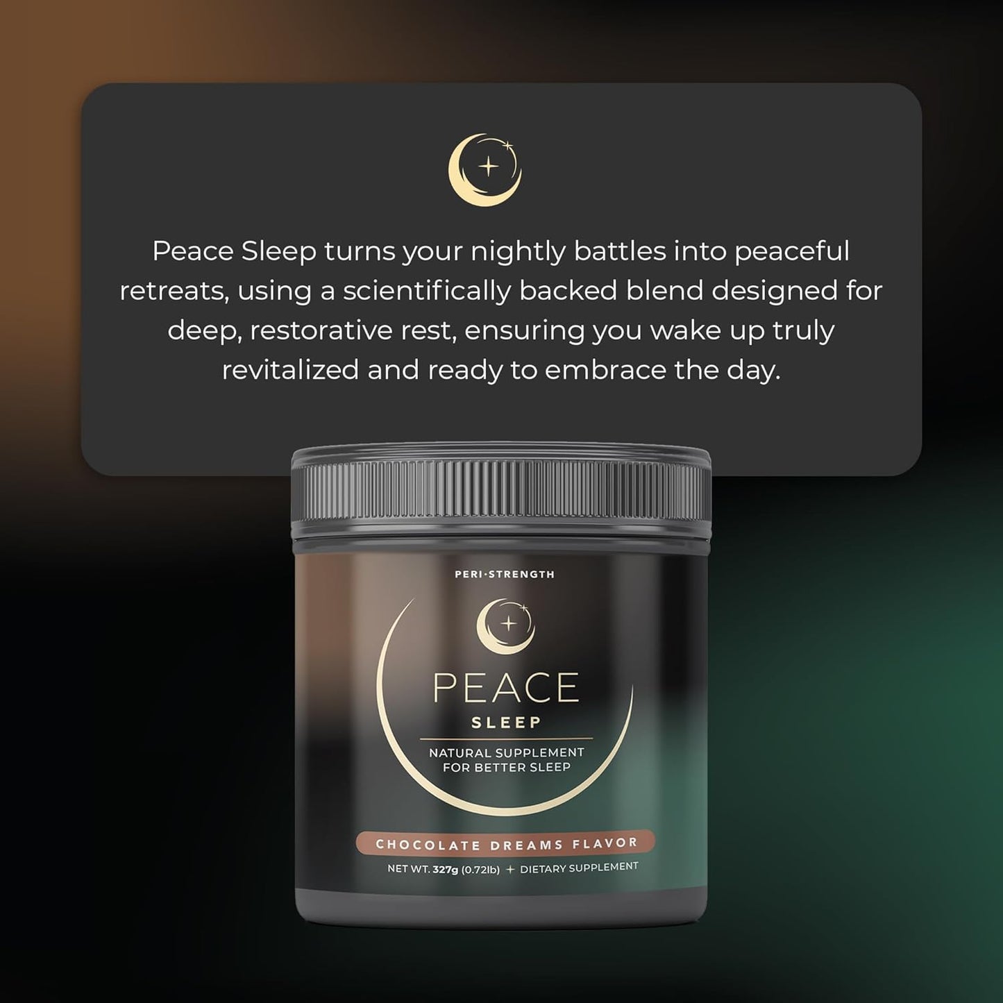 Chocolate Dreams Sleep and Recovery Powder Supplement - Promotes Deep, Restful Sleep and Body Recovery - Contains GABA, Glycine, L-Tryptophan, L-Theanine - Helps Improve Sleep Cycle