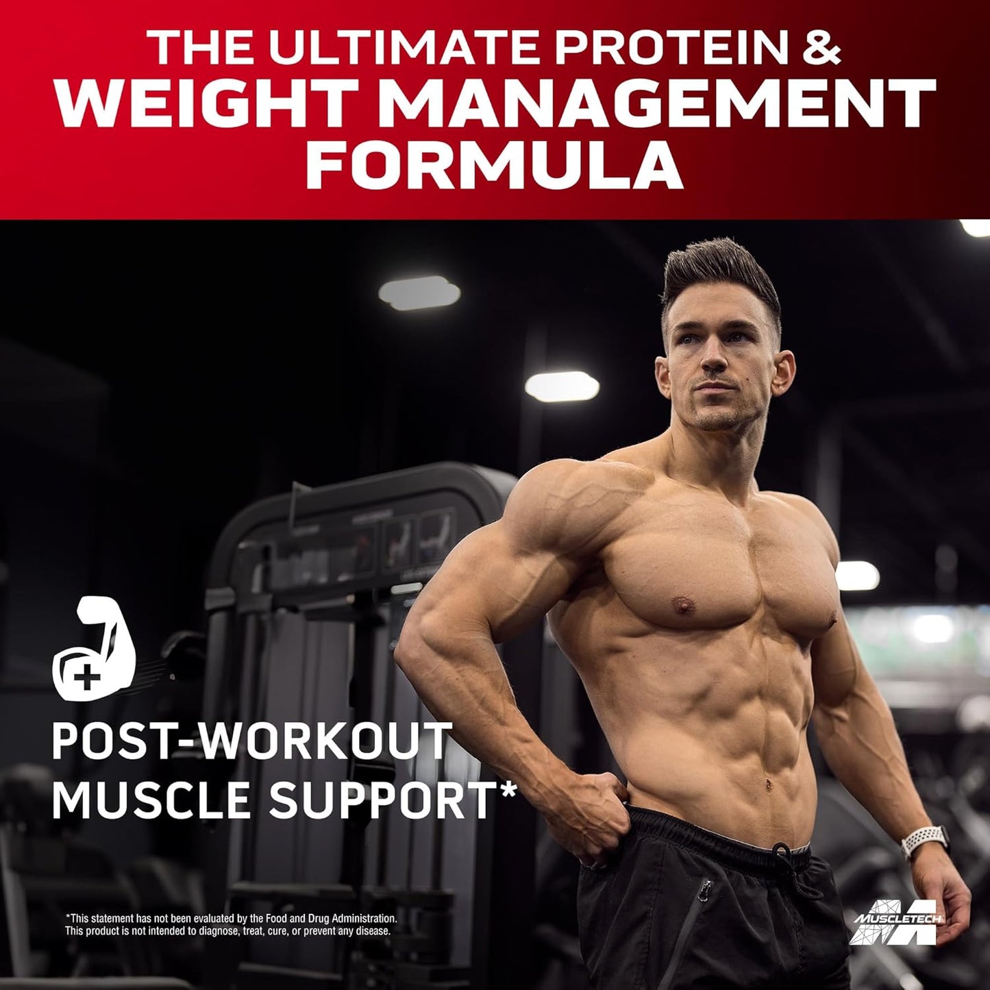 Chocolate Fudge Brownie Muscletech Whey Protein Powder - Nitro-Tech Ripped Isolate & Peptides Smoothie Mix - 30g Protein for Lean Muscle & Recovery