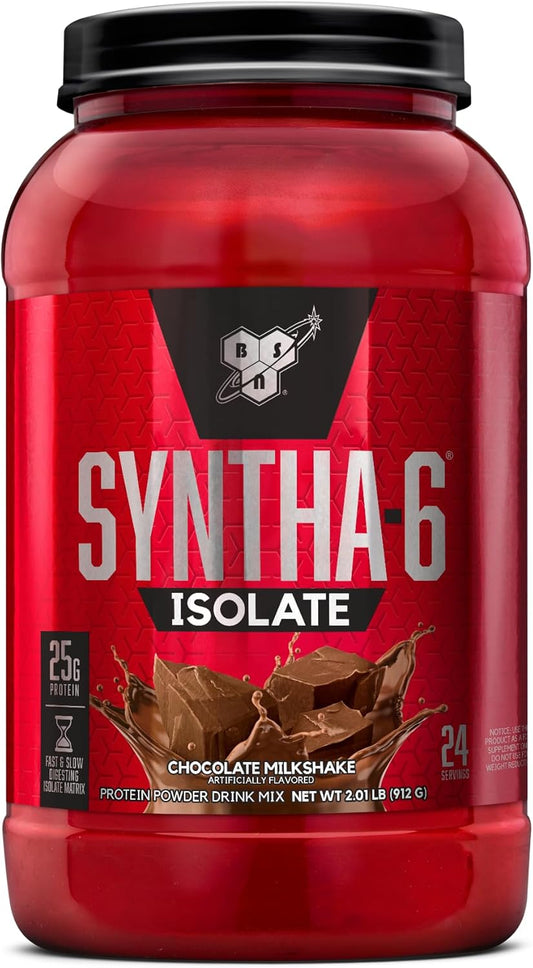 Chocolate Milkshake BSN SYNTHA-6 Isolate Protein Powder: Whey & Milk Protein Isolate, 24 Servings