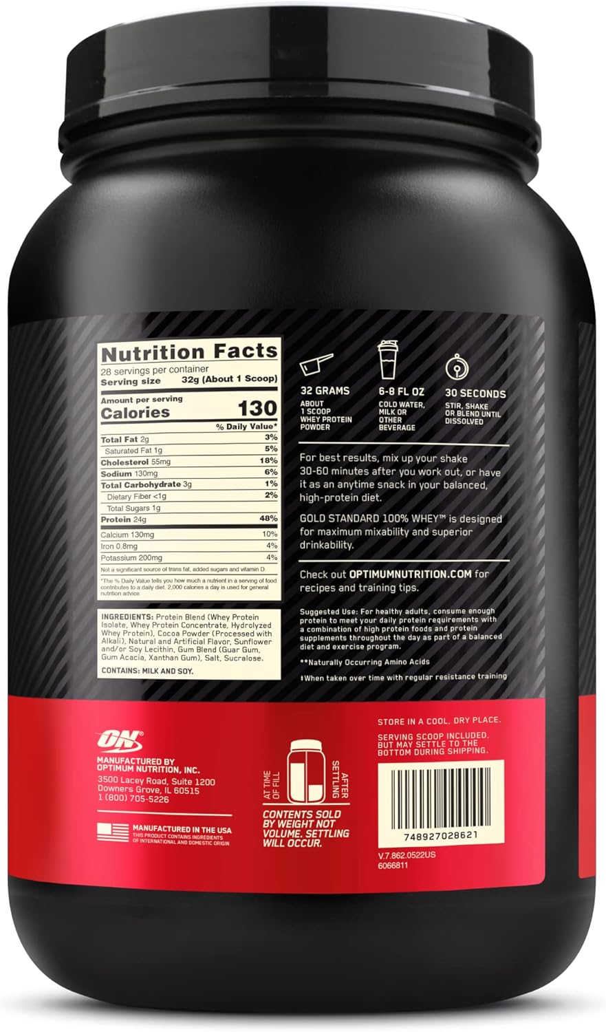 Chocolate Mint Optimum Nutrition Gold Standard 100% Whey Protein Powder - 2lb Pack