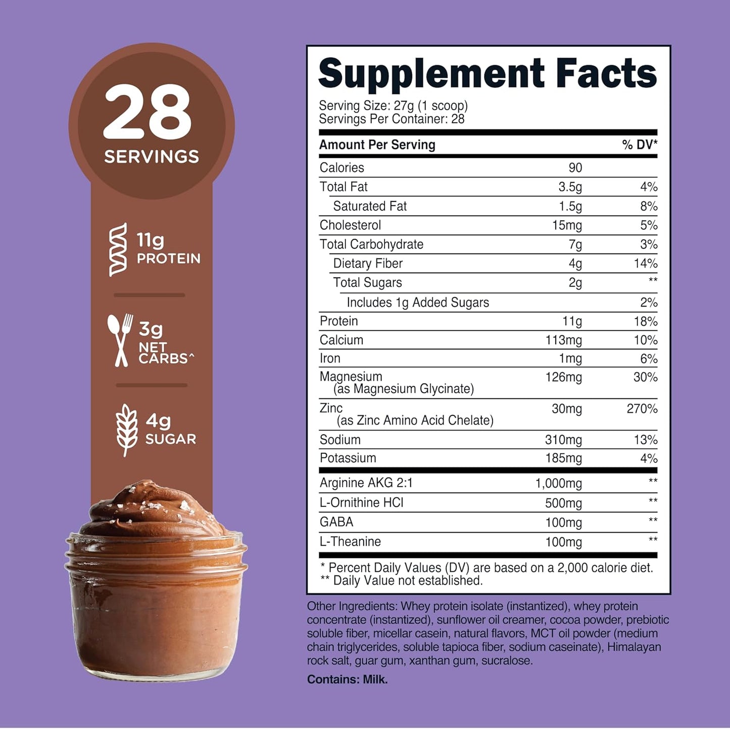 Chocolate Mousse Sleep Protein Shake - 28 Servings by TransformHQ