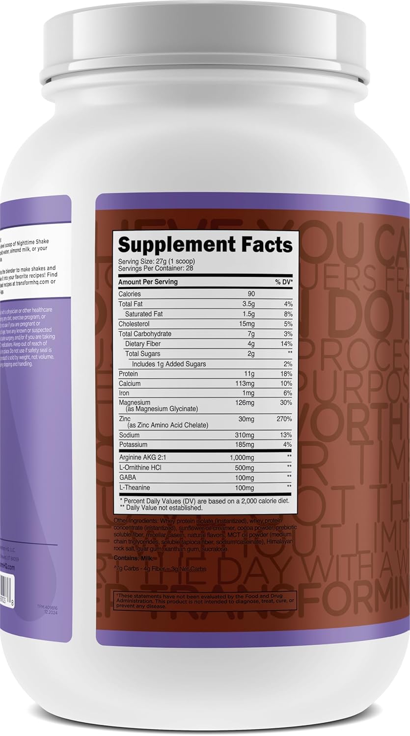 Chocolate Mousse Sleep Protein Shake - 28 Servings by TransformHQ