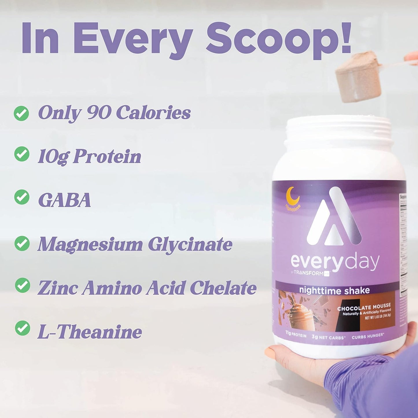 Chocolate Mousse Sleep Protein Shake - 28 Servings by TransformHQ