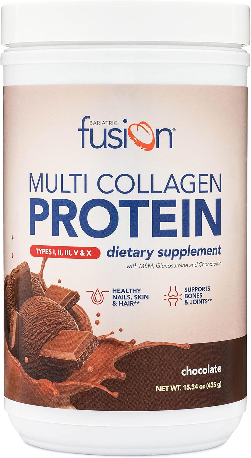 Chocolate Multi Collagen Protein Powder with Joint Support Complex - Type 2 - Dairy, Gluten & Soy Free - 30 Servings