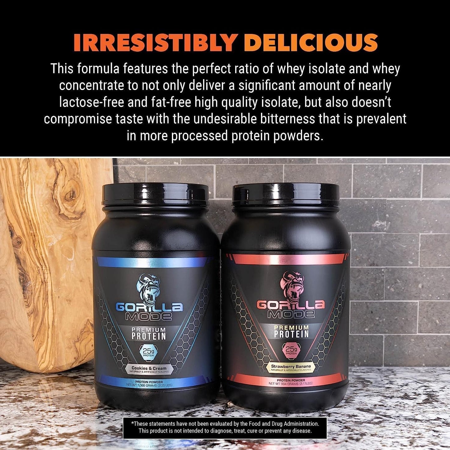 Chocolate Peanut Butter Gorilla Mode Whey Premium Protein - 25g Protein, Muscle Recovery & Growth - 30 Servings - BoostGo Australia