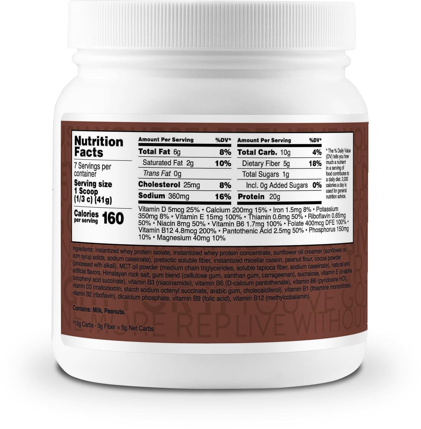 Chocolate Peanut Butter Meal Replacement Shake Powder - 7 Servings, Gluten Free, Non-GMO - TransformHQ